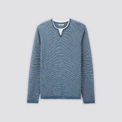 Pull Col Tunisien 2 En 1 -Men's Clothing Soldes Boutique 1001012 11248 V11