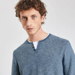 Pull Col Tunisien 2 En 1 -Men's Clothing Soldes Boutique 1001012 11248 V4