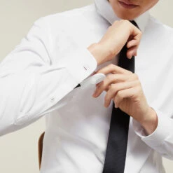 Chemise Extra-slim Repassage Facile Unie Coton -Men's Clothing Soldes Boutique 1001841 10007 V4