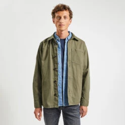 Surchemise Regular Unie Coton Recyclé