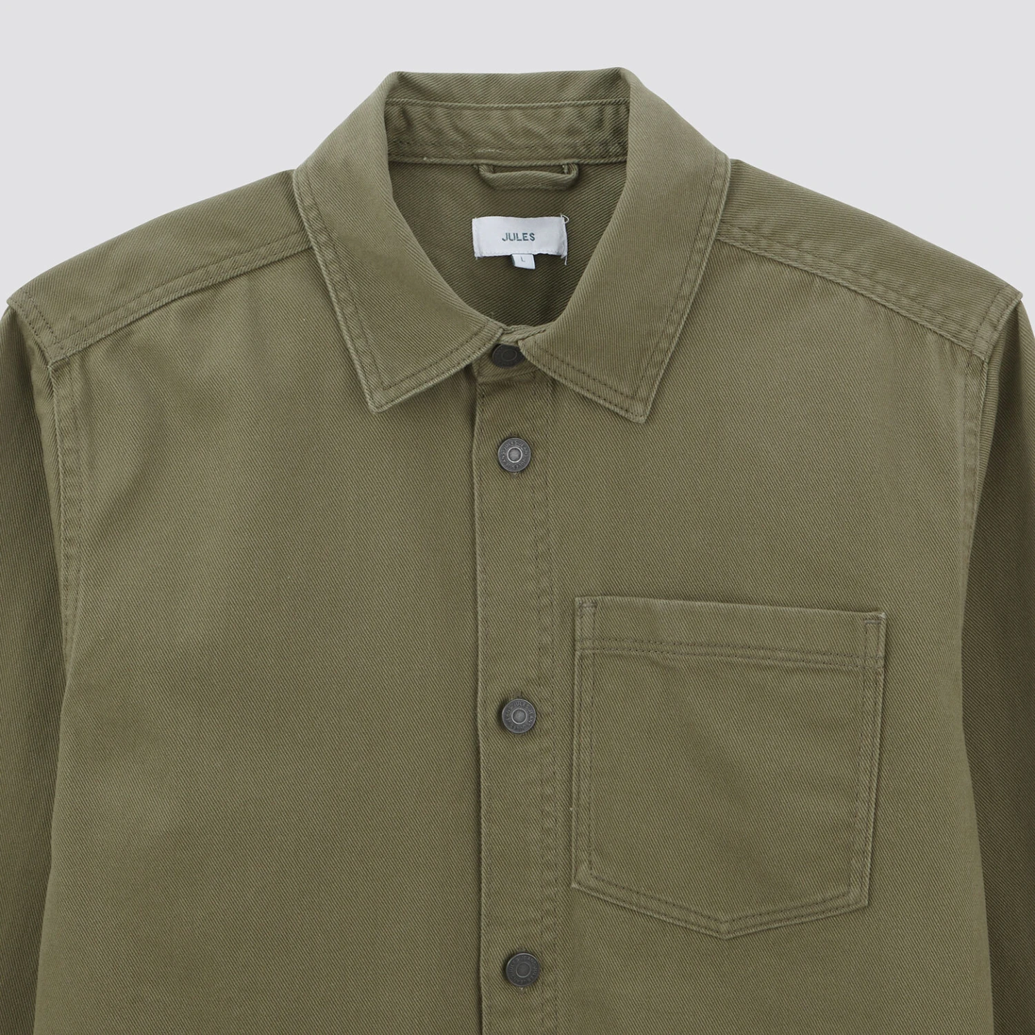 Surchemise Regular Unie Coton Recyclé 7 Surchemise Regular Unie Coton Recyclé – Image 7