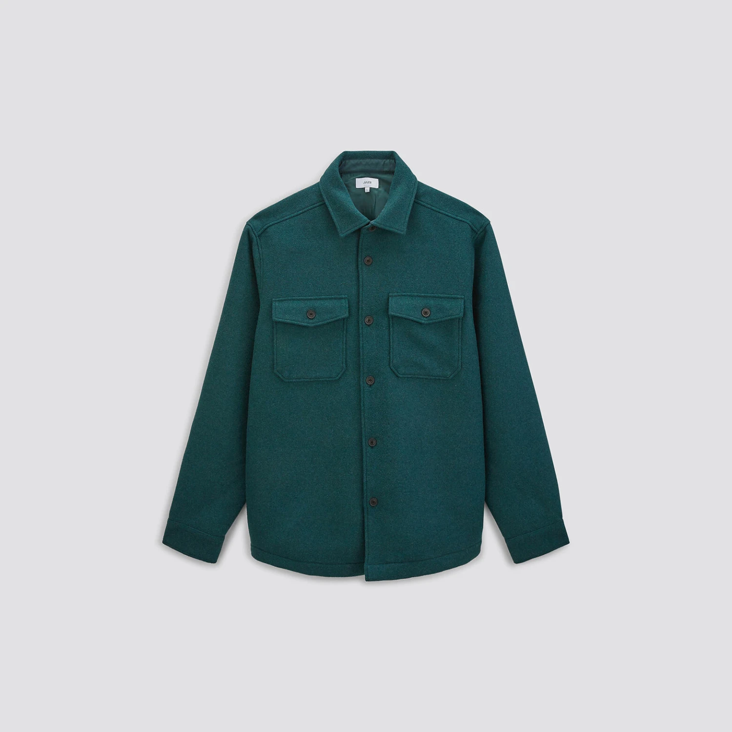 Surchemise Regular Unie Laine Polyester Recyclé 7 Surchemise Regular Unie Laine Polyester Recyclé – Image 7