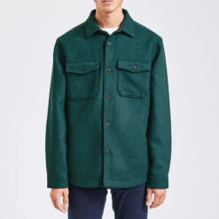 Surchemise Regular Unie Laine Polyester Recyclé 14 Surchemise Regular Unie Laine Polyester Recyclé -Men's Clothing Soldes Boutique 1001874 16024 V2