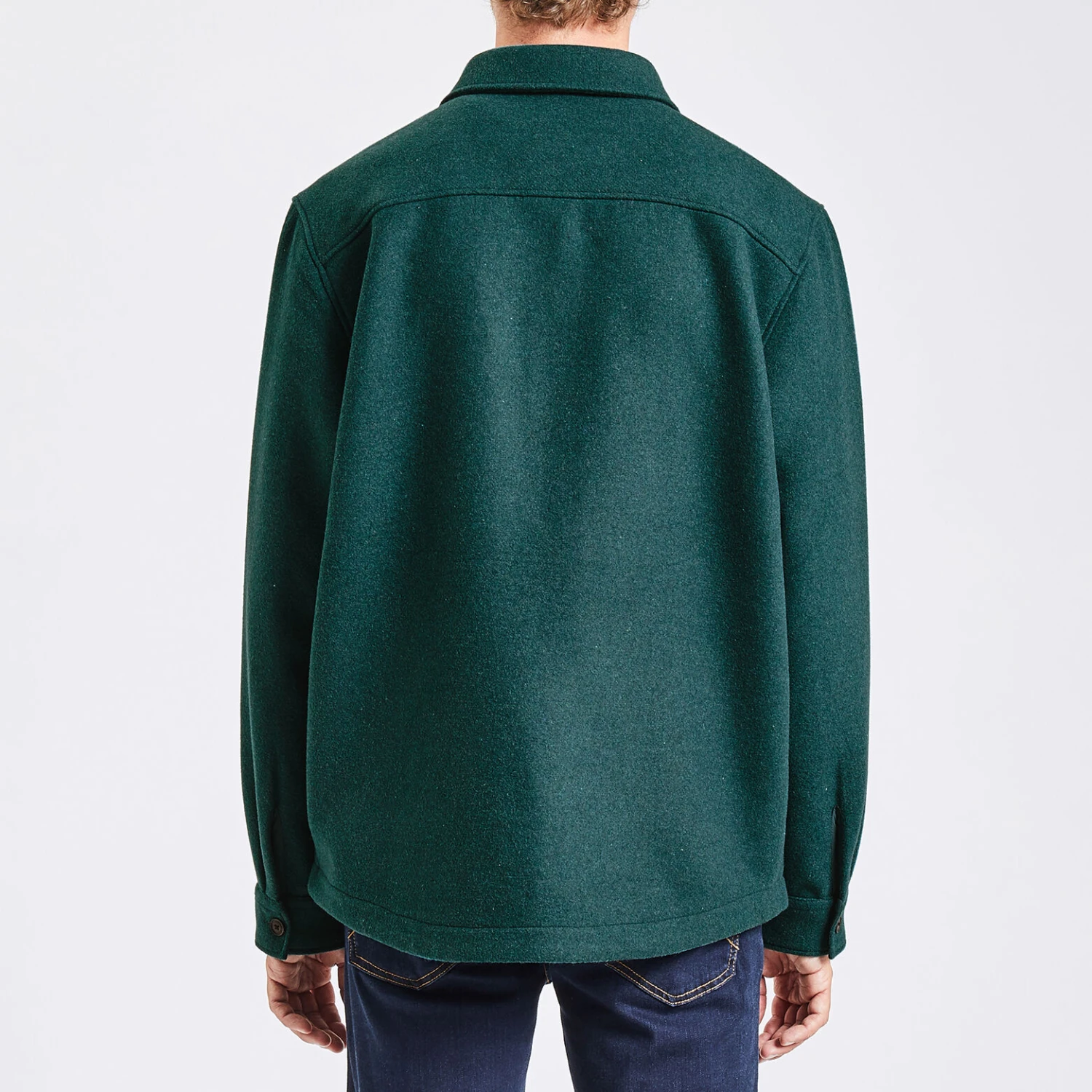 Surchemise Regular Unie Laine Polyester Recyclé 6 Surchemise Regular Unie Laine Polyester Recyclé – Image 6