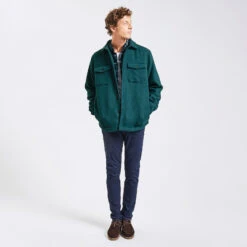 Surchemise Regular Unie Laine Polyester Recyclé 13 Surchemise Regular Unie Laine Polyester Recyclé -Men's Clothing Soldes Boutique 1001874 16024 V6