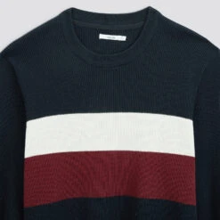 Pull à Col Rond Colorblock -Men's Clothing Soldes Boutique 1001950 11247 V8