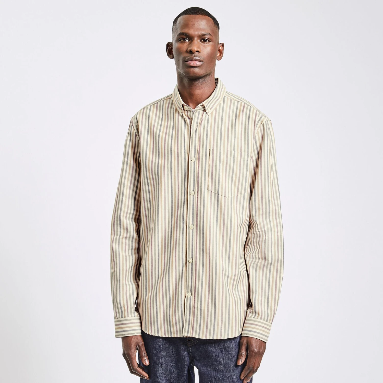 Chemise Regular Oxford Rayures Coton