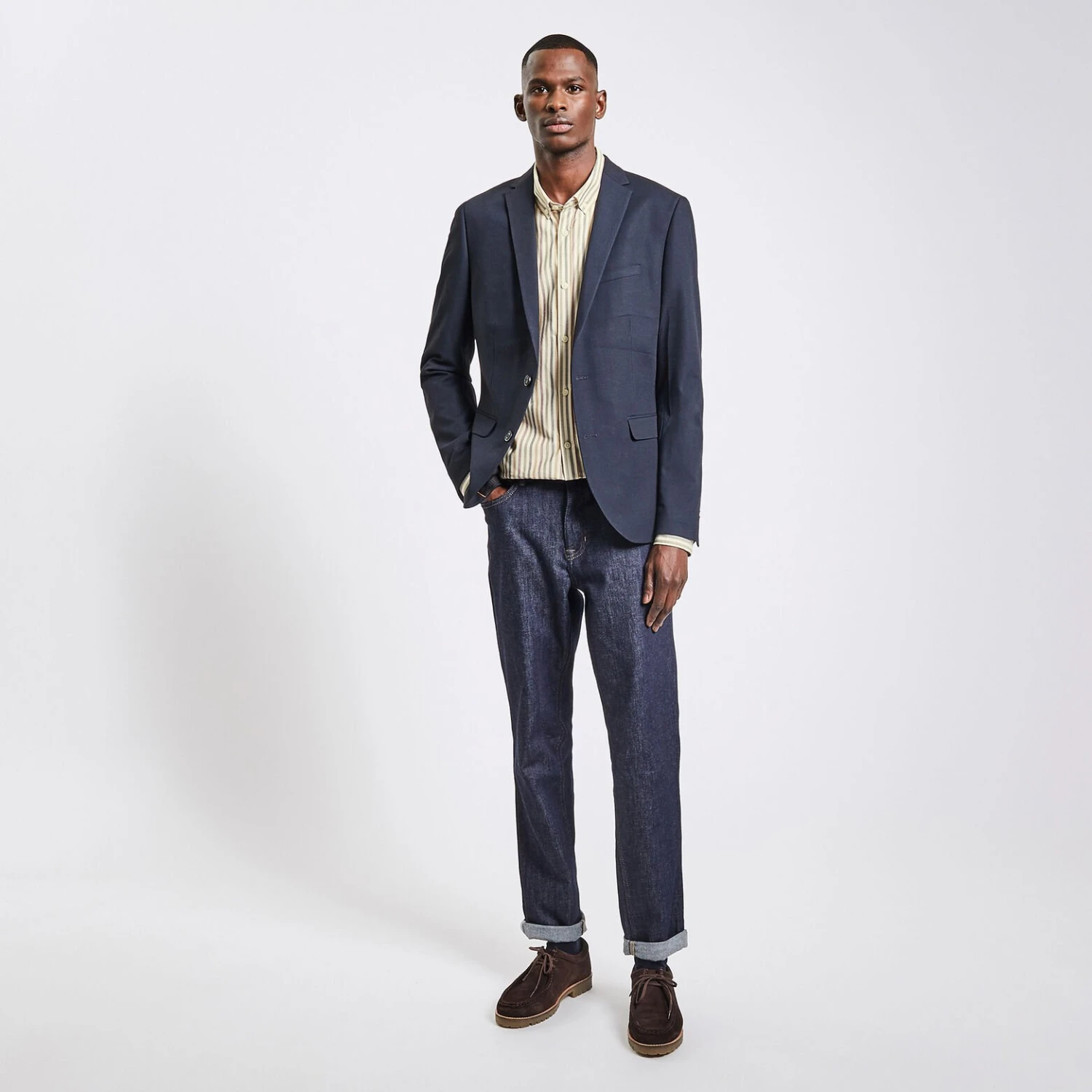 Chemise Regular Oxford Rayures Coton 4 Chemise Regular Oxford Rayures Coton – Image 4