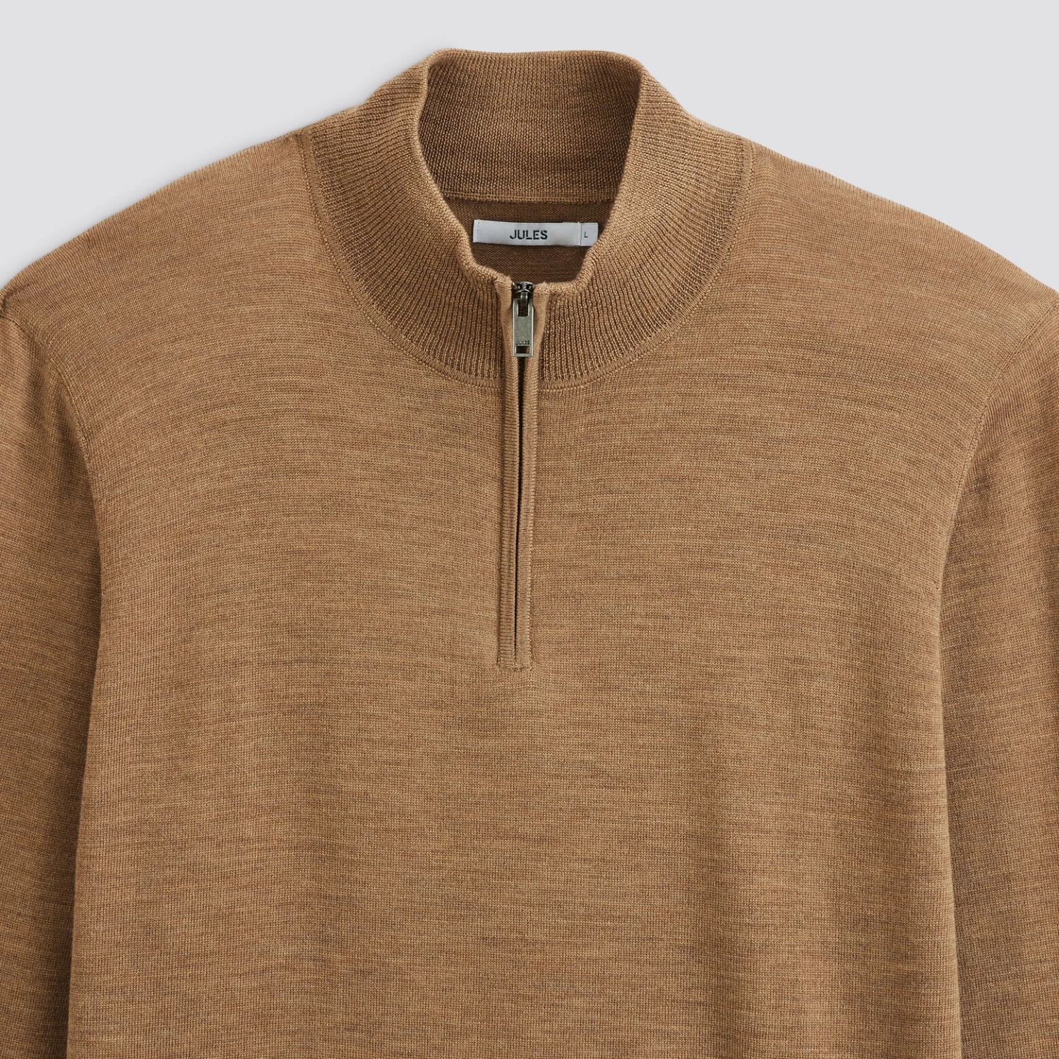 Pull à Col Montant Zippé En Laine Mérinos 8 Pull à Col Montant Zippé En Laine Mérinos – Image 8