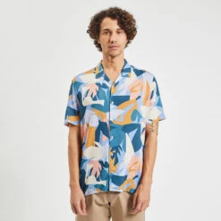 Chemisette Hawaïenne Regular Viscose Ecovero -Men's Clothing Soldes Boutique 1002394 19100 V2