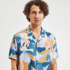 Chemisette Hawaïenne Regular Viscose Ecovero -Men's Clothing Soldes Boutique 1002394 19100 V4