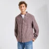 Chemise Regular Unie Flanelle Coton Recyclé 21 Chemise Regular Unie Flanelle Coton Recyclé -Men's Clothing Soldes Boutique 1002417 14256 V1