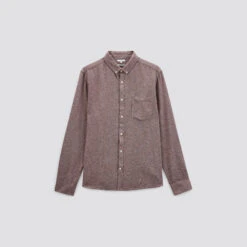 Chemise Regular Unie Flanelle Coton Recyclé 16 Chemise Regular Unie Flanelle Coton Recyclé -Men's Clothing Soldes Boutique 1002417 14256 V11