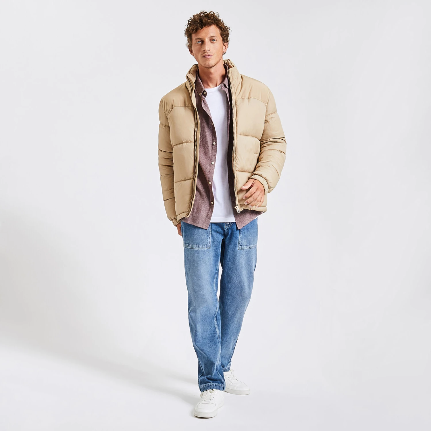 Chemise Regular Unie Flanelle Coton Recyclé 4 Chemise Regular Unie Flanelle Coton Recyclé – Image 4