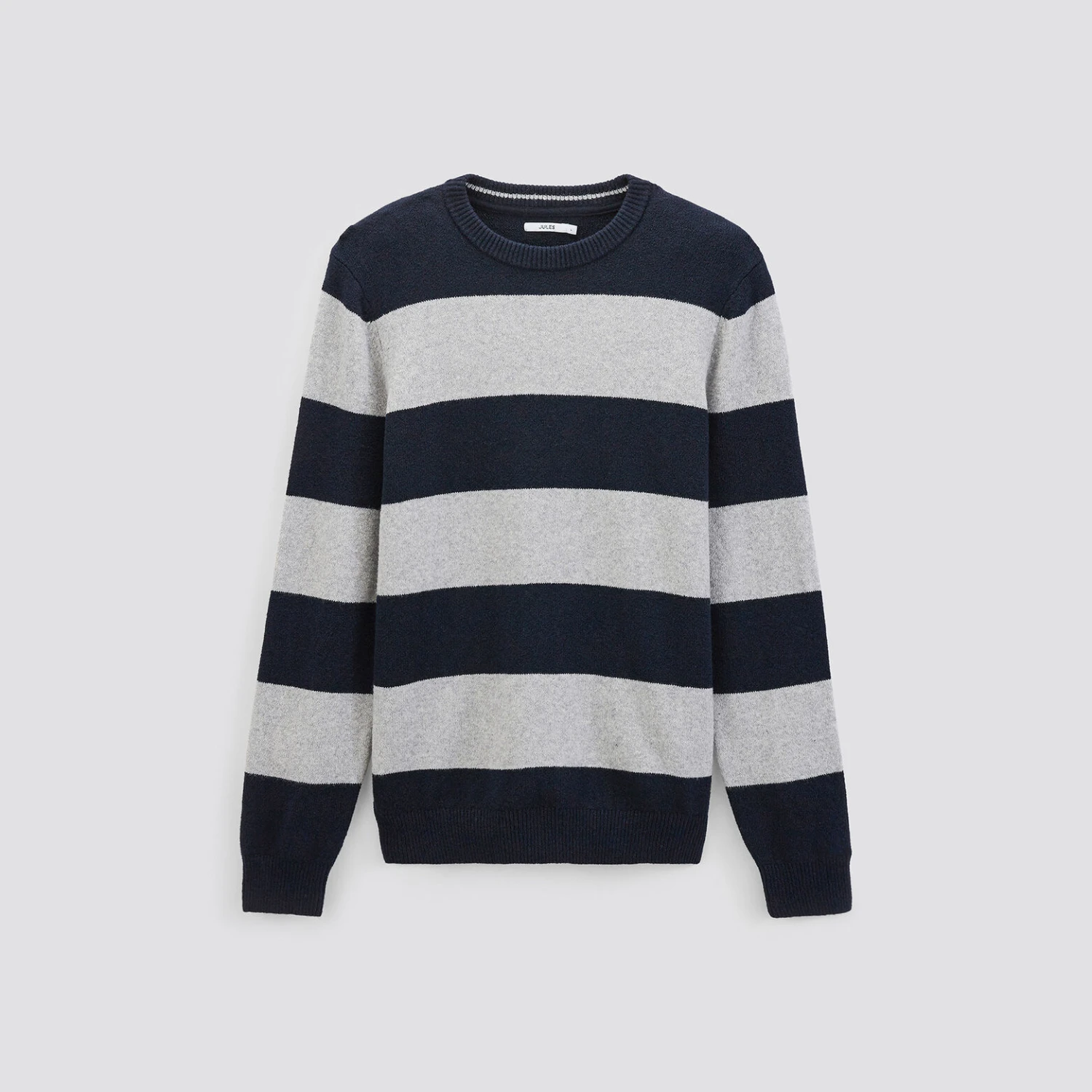 Pull Rayé à Col Rond 1 Pull Rayé à Col Rond