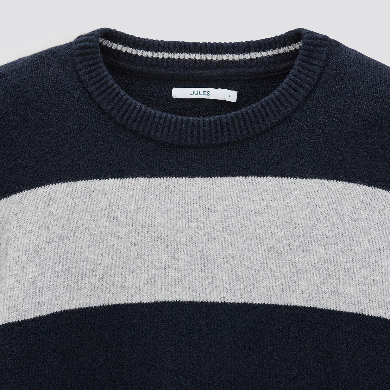 Pull Rayé à Col Rond 2 Pull Rayé à Col Rond – Image 2