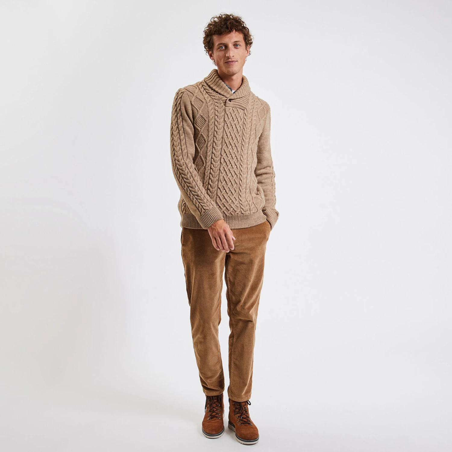 Pull à Col Châle 2 Pull à Col Châle – Image 2