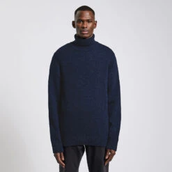 Pull Col Roulé En Laine -Men's Clothing Soldes Boutique 1002503 11304 V2