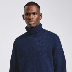 Pull Col Roulé En Laine -Men's Clothing Soldes Boutique 1002503 11304 V4