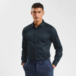 Chemise Regular Imprimé Géométrique Coton 10 Chemise Regular Imprimé Géométrique Coton -Men's Clothing Soldes Boutique 1002590 11214 V4