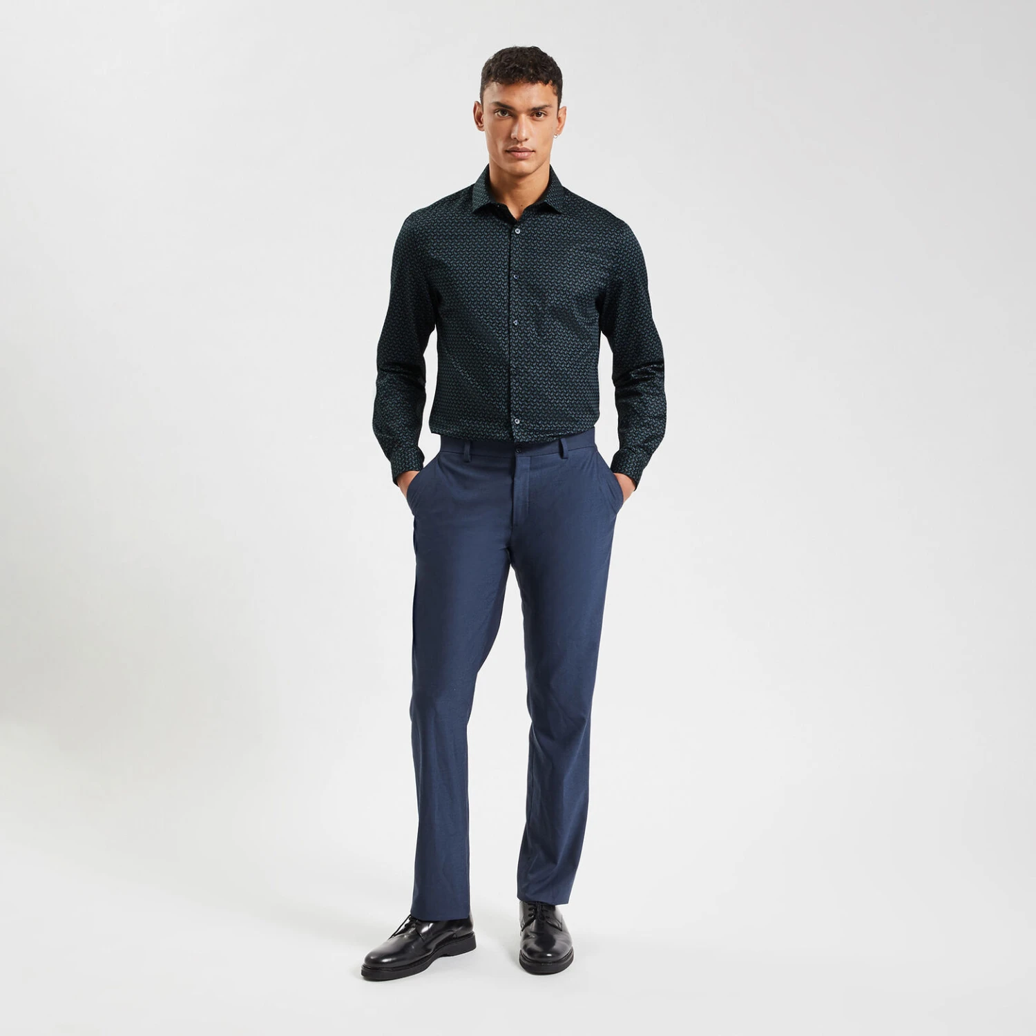 Chemise Regular Imprimé Géométrique Coton 2 Chemise Regular Imprimé Géométrique Coton – Image 2