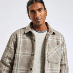 Surchemise Regular Carreaux Laine Polyester Recycl 11 Surchemise Regular Carreaux Laine Polyester Recycl -Men's Clothing Soldes Boutique 1002609 10006 V4