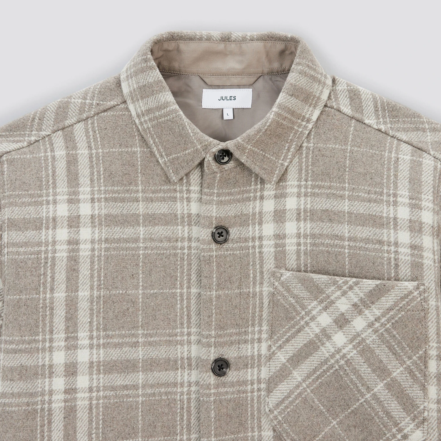 Surchemise Regular Carreaux Laine Polyester Recycl 7 Surchemise Regular Carreaux Laine Polyester Recycl – Image 7