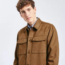 Surchemise Unie Suede 11 Surchemise Unie Suede -Men's Clothing Soldes Boutique 1002612 13418 V4