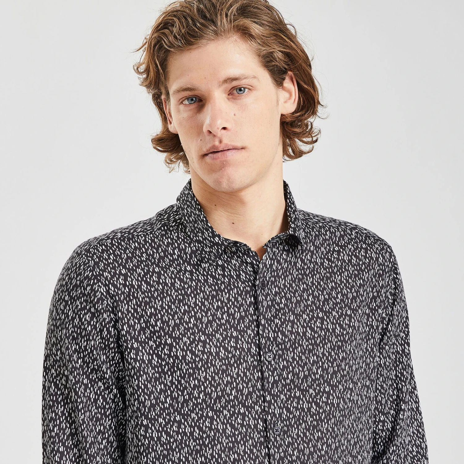 Chemise Slim Imprimé Fantaisie Coton 3 Chemise Slim Imprimé Fantaisie Coton – Image 3