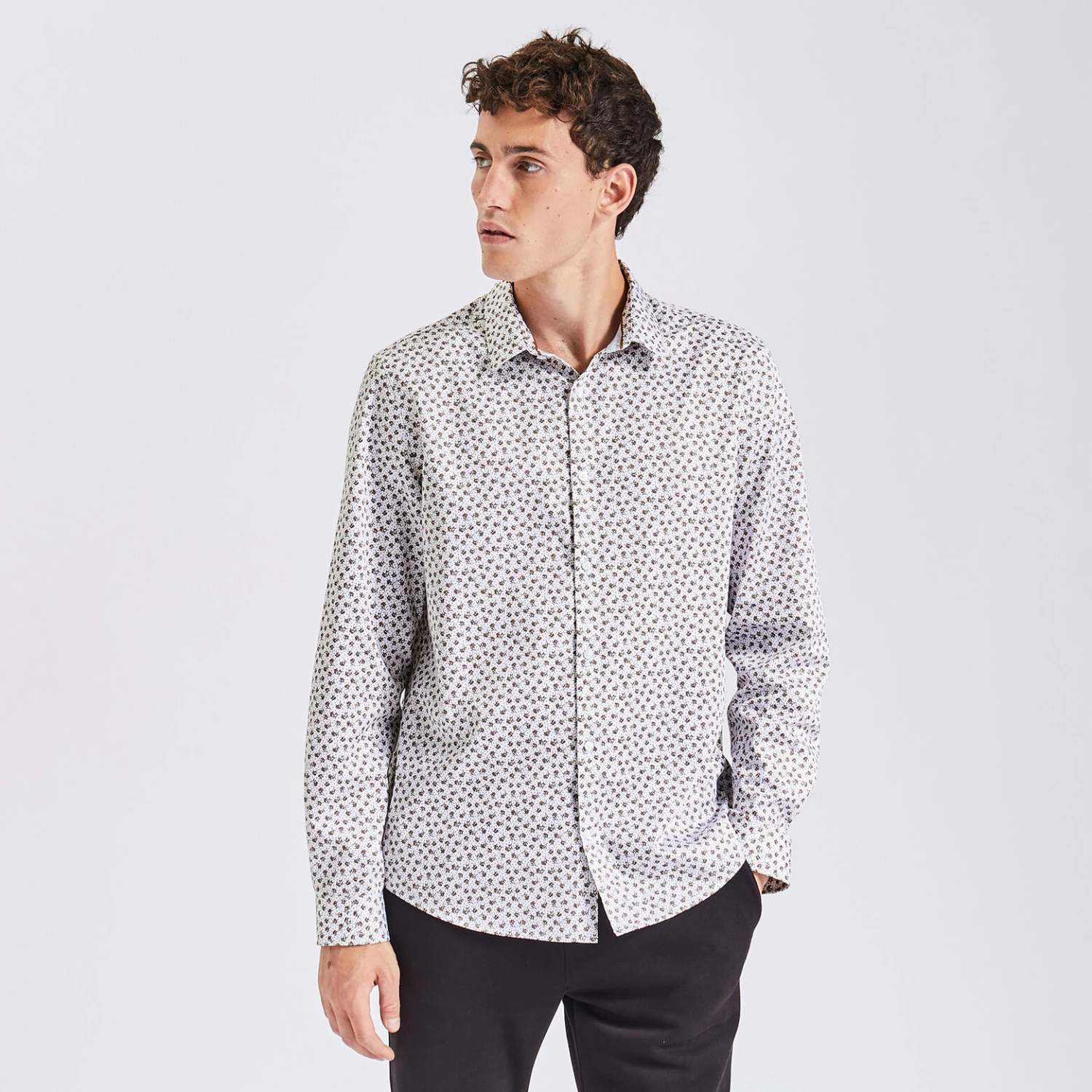 Chemise Regular à Fleurs Coton 1 Chemise Regular à Fleurs Coton