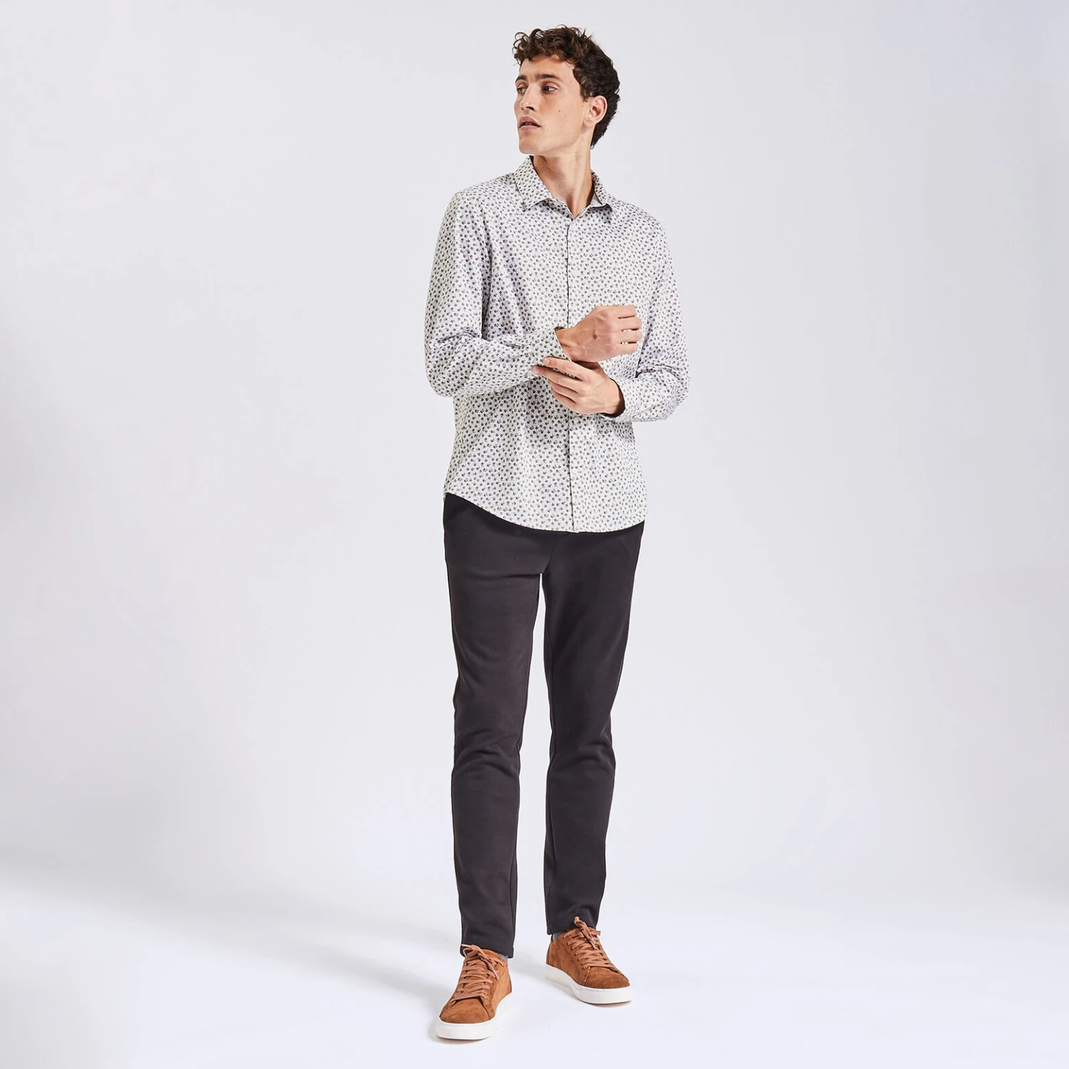 Chemise Regular à Fleurs Coton 2 Chemise Regular à Fleurs Coton – Image 2