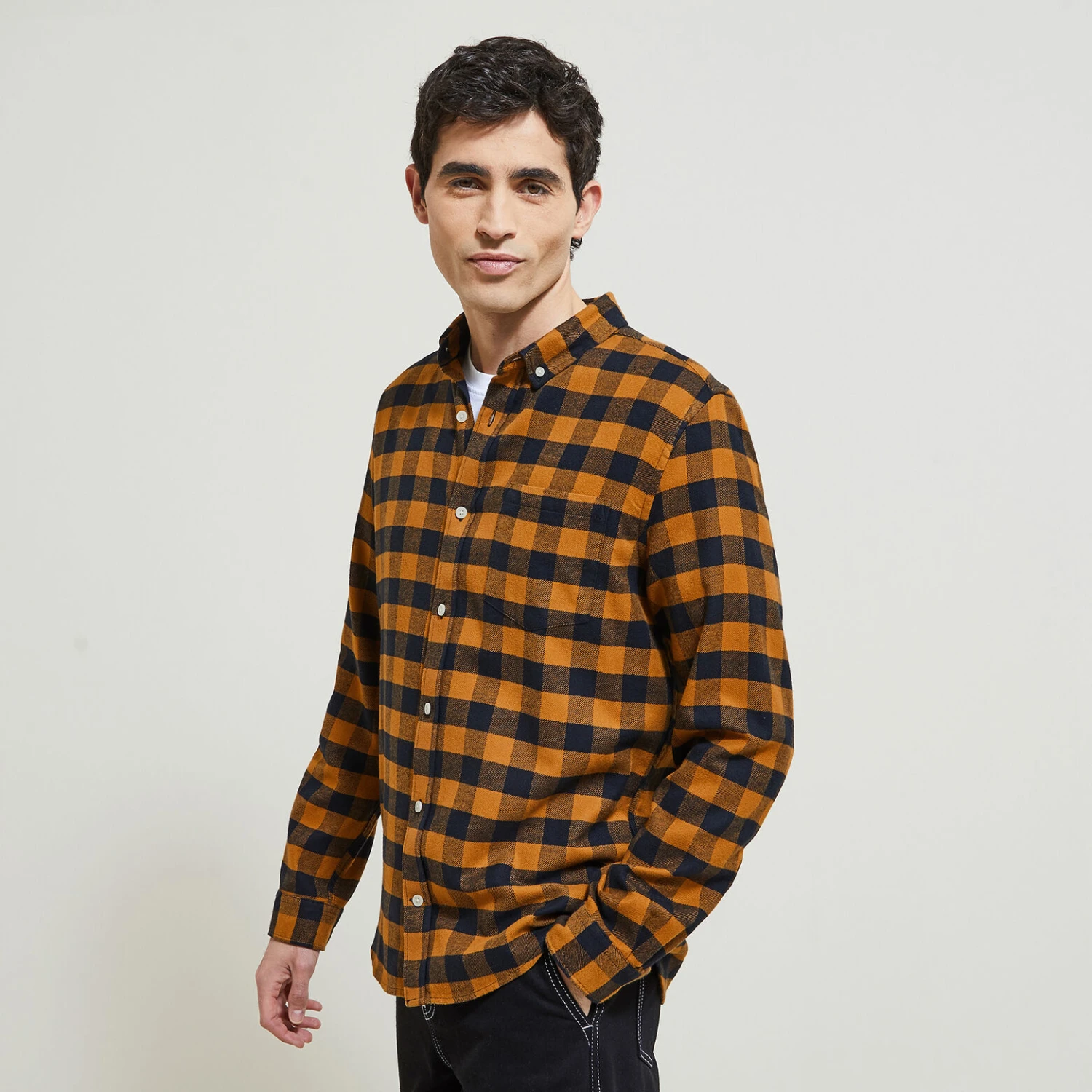 Chemise Regular Carreaux Vichy Coton Recyclé Flane 1 Chemise Regular Carreaux Vichy Coton Recyclé Flane