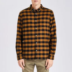 Chemise Regular Carreaux Vichy Coton Recyclé Flane 14 Chemise Regular Carreaux Vichy Coton Recyclé Flane -Men's Clothing Soldes Boutique 1002674 12021 V2