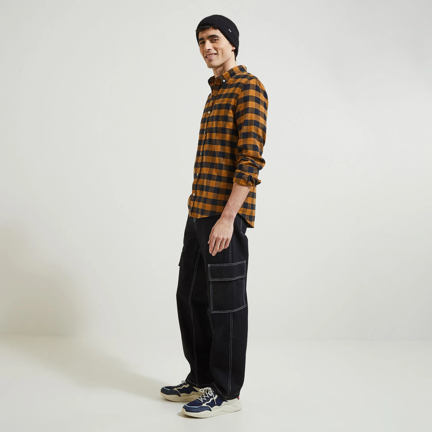 Chemise Regular Carreaux Vichy Coton Recyclé Flane 2 Chemise Regular Carreaux Vichy Coton Recyclé Flane – Image 2