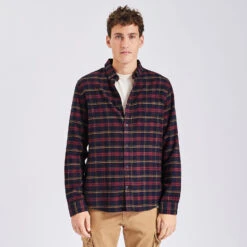 Chemise Regular Carreaux Coton Recyclé Flanelle