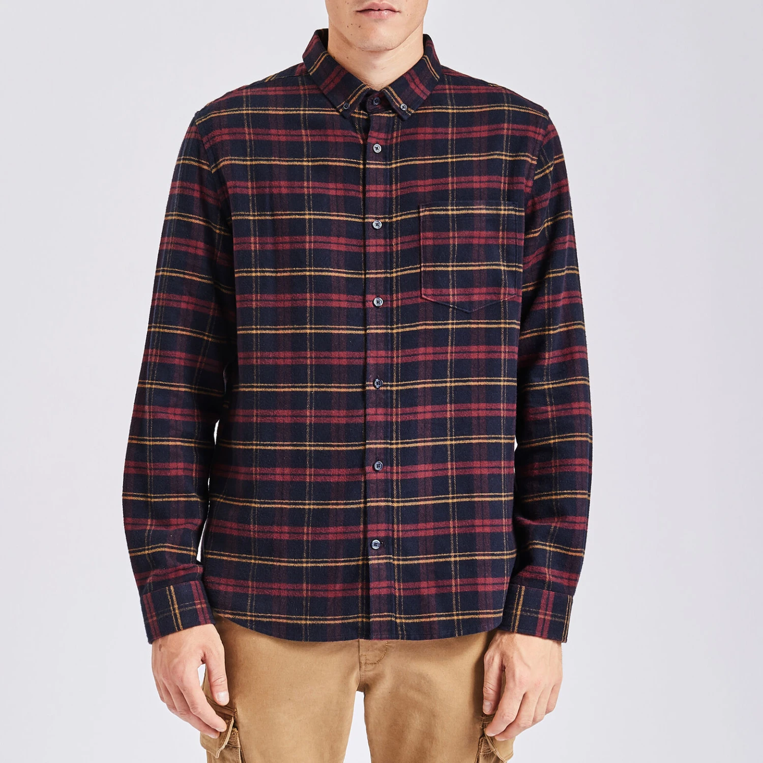 Chemise Regular Carreaux Coton Recyclé Flanelle 5 Chemise Regular Carreaux Coton Recyclé Flanelle – Image 5