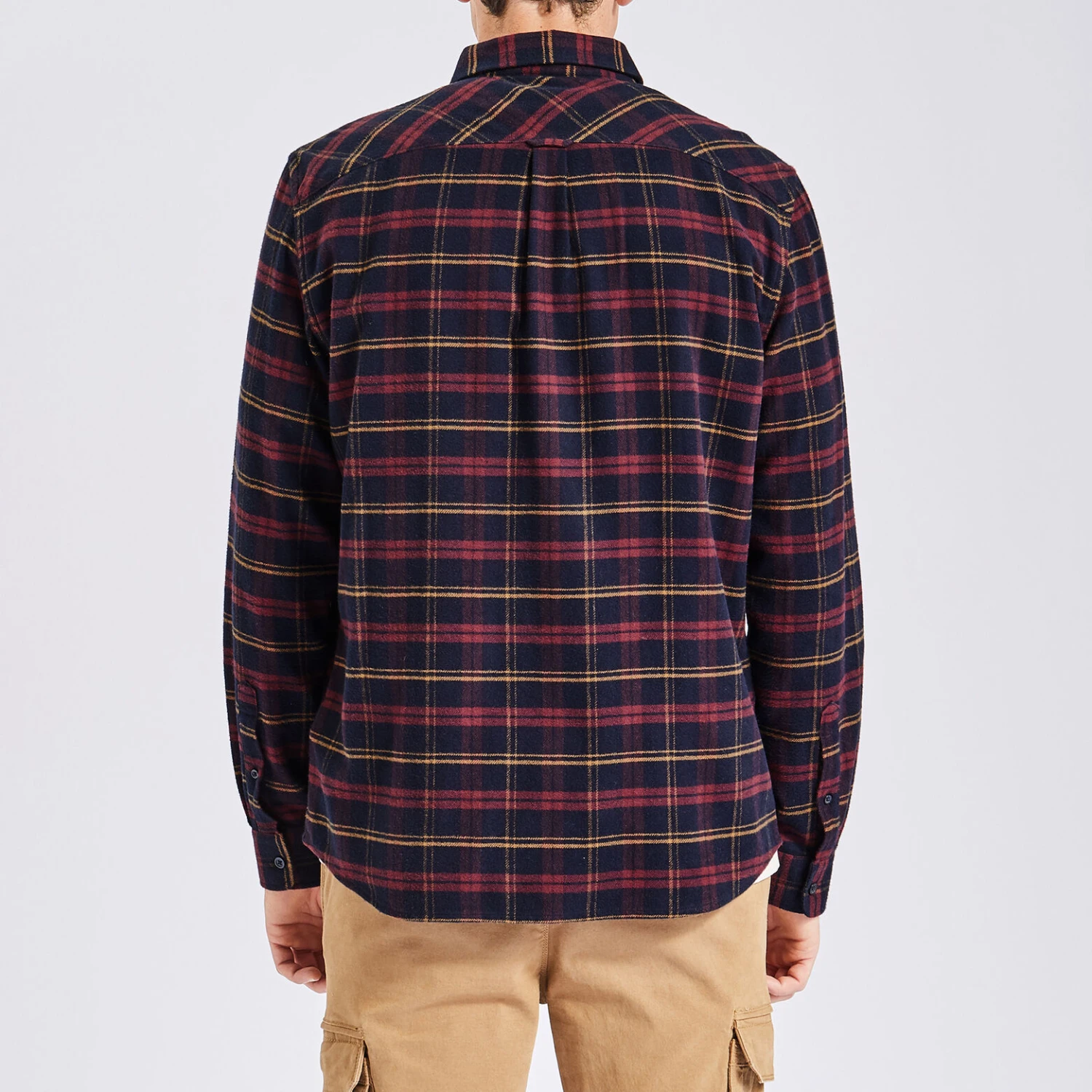 Chemise Regular Carreaux Coton Recyclé Flanelle 6 Chemise Regular Carreaux Coton Recyclé Flanelle – Image 6