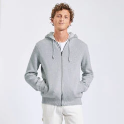 Gilet à Capuche Doublé En Sherpa