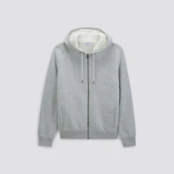 Gilet à Capuche Doublé En Sherpa -Men's Clothing Soldes Boutique 1002734 10020 V11
