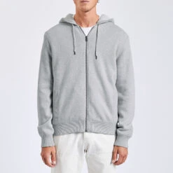 Gilet à Capuche Doublé En Sherpa -Men's Clothing Soldes Boutique 1002734 10020 V2