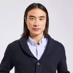 Gilet à Col Châle Boutonné 11 Gilet à Col Châle Boutonné -Men's Clothing Soldes Boutique 1002737 11845 V4