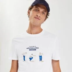 Tee Shirt Jules Plage Côte Méditerranée -Men's Clothing Soldes Boutique 1002784 10000 V4