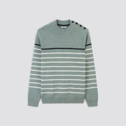 Pull Marinière à Col Rond 15 Pull Marinière à Col Rond -Men's Clothing Soldes Boutique 1003009 16656 V11