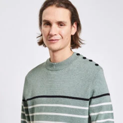Pull Marinière à Col Rond 11 Pull Marinière à Col Rond -Men's Clothing Soldes Boutique 1003009 16656 V4