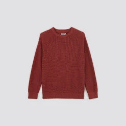 Pull Gaufré à Col Rond -Men's Clothing Soldes Boutique 1003010 14031 V11