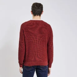 Pull Gaufré à Col Rond -Men's Clothing Soldes Boutique 1003010 14031 V3