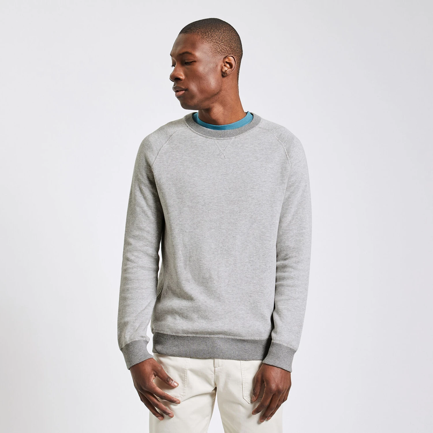 Pull à Col Rond Réversible 1 Pull à Col Rond Réversible