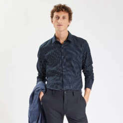 Chemise Regular Imprimé Pois Coton