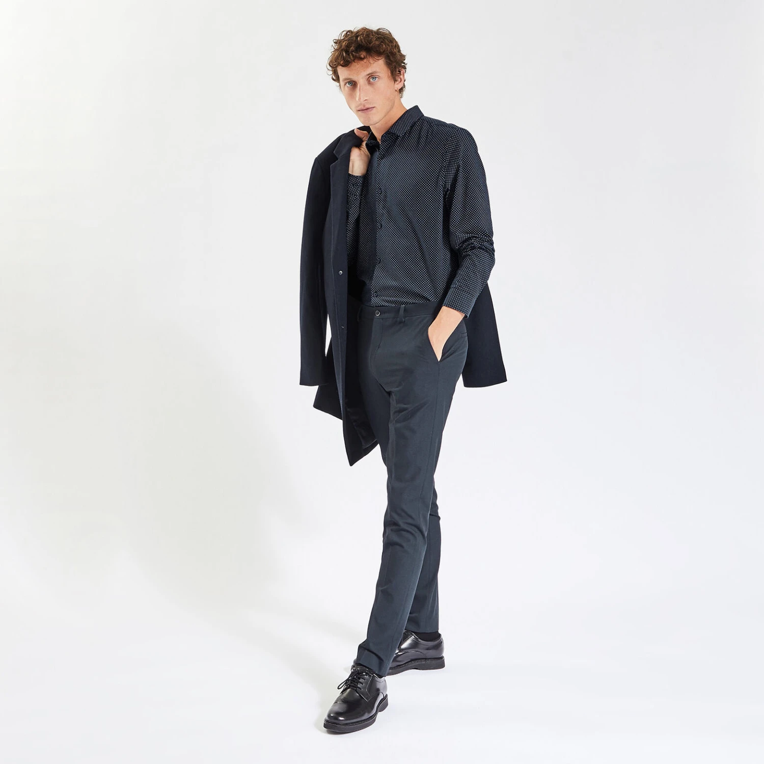 Chemise Regular Imprimé Pois Coton 2 Chemise Regular Imprimé Pois Coton – Image 2