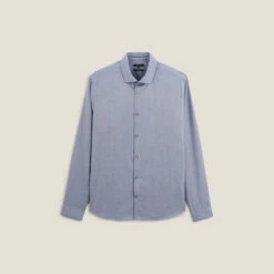 Chemise Slim Sans Repassage Unie Coton -Men's Clothing Soldes Boutique 1003064 11803 V11